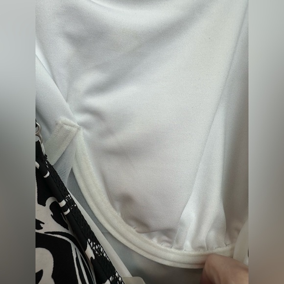 Lands' End Floral Paisley Tankini Swim Top Underwire Women’s Size 12DD - Picture 4 of 10